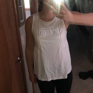 Old navy white tank top with cut outs